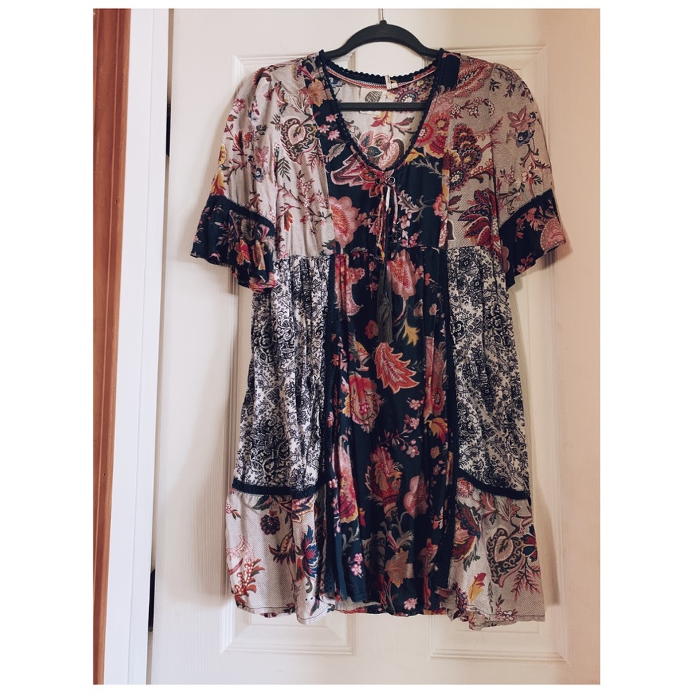 Soft laced floral dress